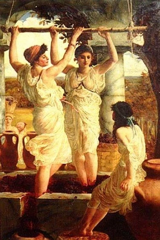 Pigiatura dell'uva, 1880